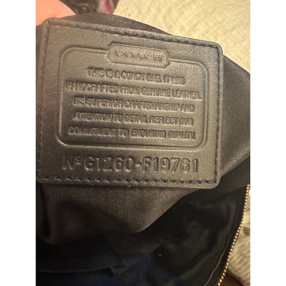 A194 Coach black with snakeskin bag - Picture 5 of 5